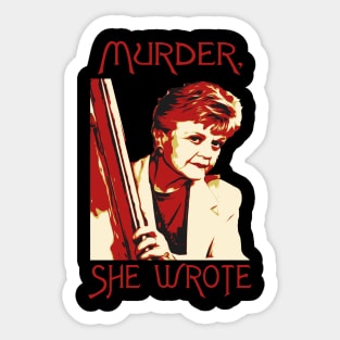 Murder She Wrote Detective Sticker